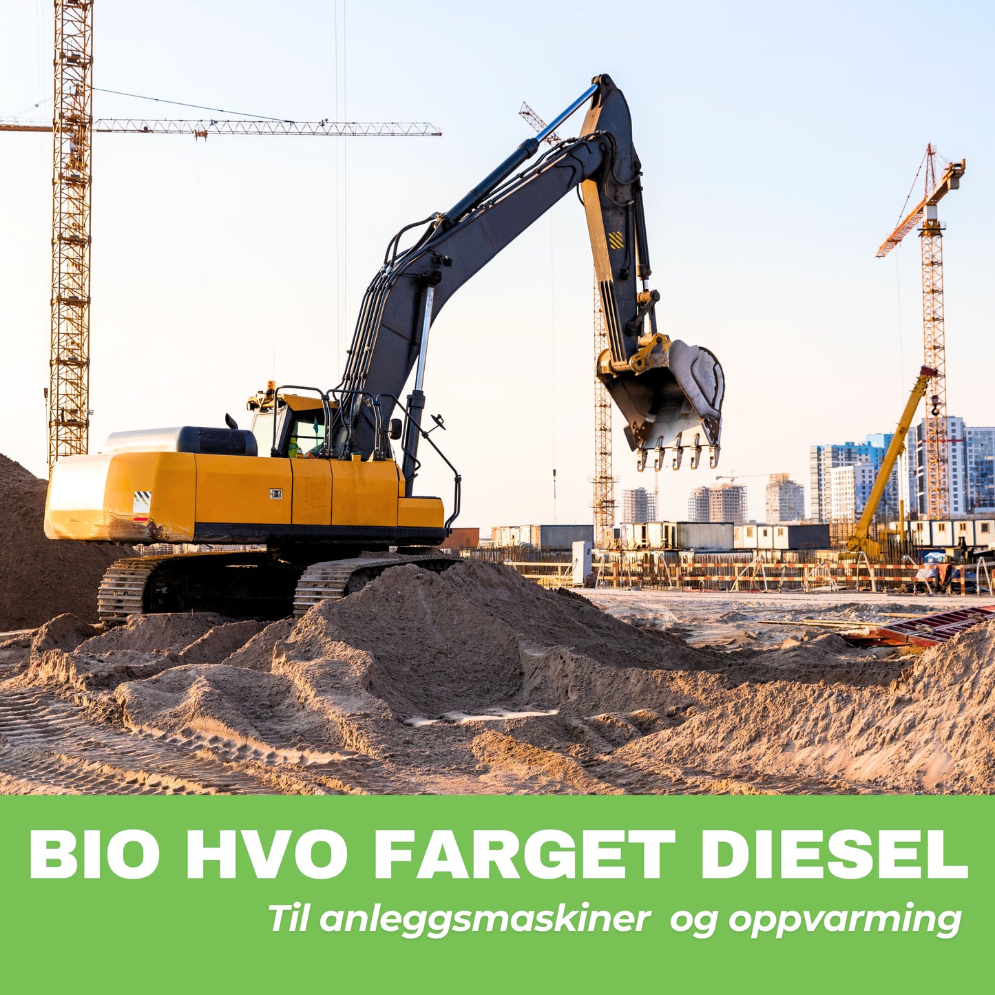 Anleggsdiesel | Bio HVO farget | Til anleggsmaskiner og oppvarming