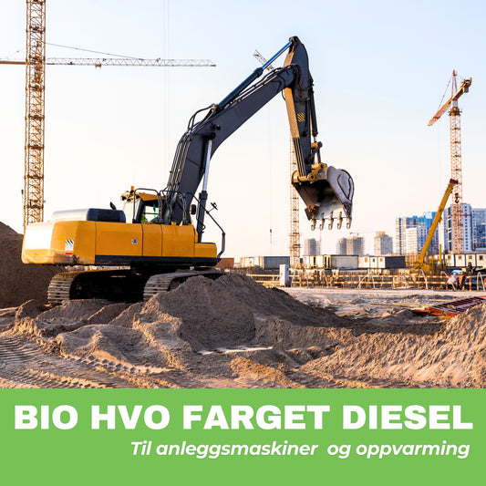 Anleggsdiesel | Bio HVO farget | Til anleggsmaskiner og oppvarming