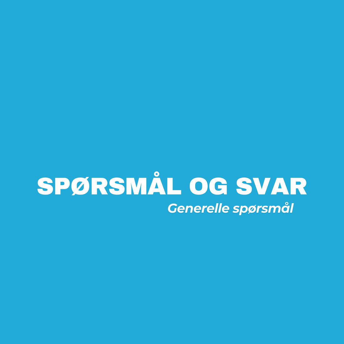 Generelle spørsmål om levering, pris, lagring og service