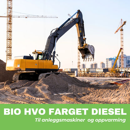 Anleggsdiesel | Bio HVO farget | Til anleggsmaskiner og oppvarming
